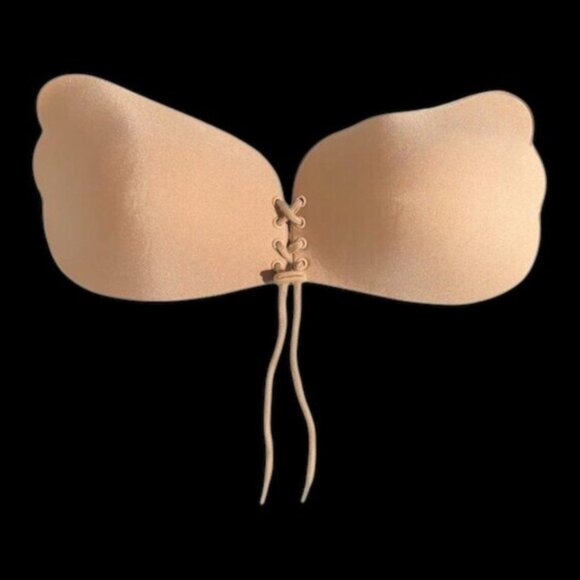 Self Adhesive Ultra-Lite Invisible Backless Push-up Bra, C Cup - Picture 2 of 3